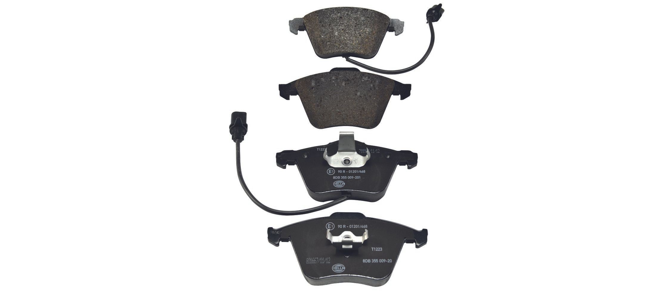 HELLA Bromsbelägg 8DB 355 009-201 8DB 355 009-201 Bromsbelägg HELLA AUDI Q3