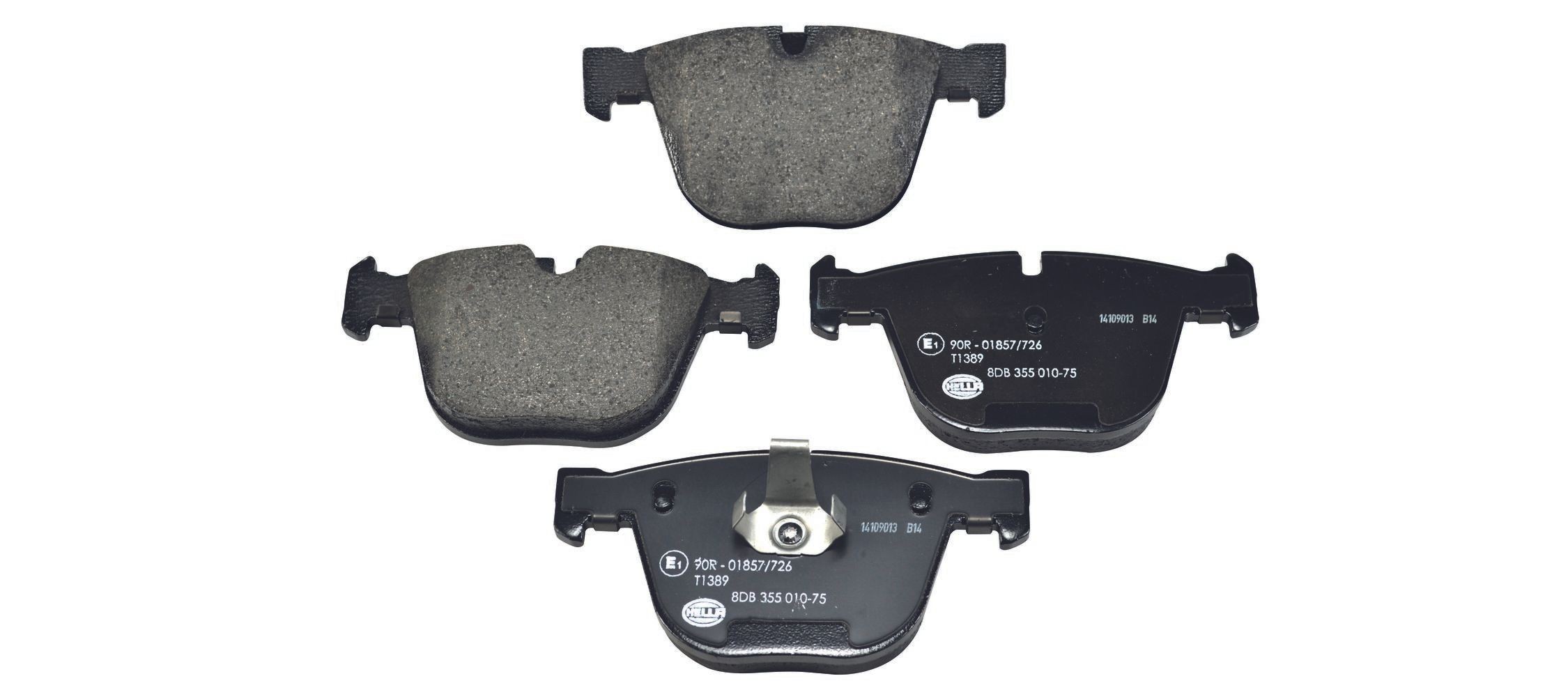 HELLA Bremseklosser 8DB 355 010-751 pris Bremsebelegg BMW F16, F86 8DB 355 010-751 HELLA