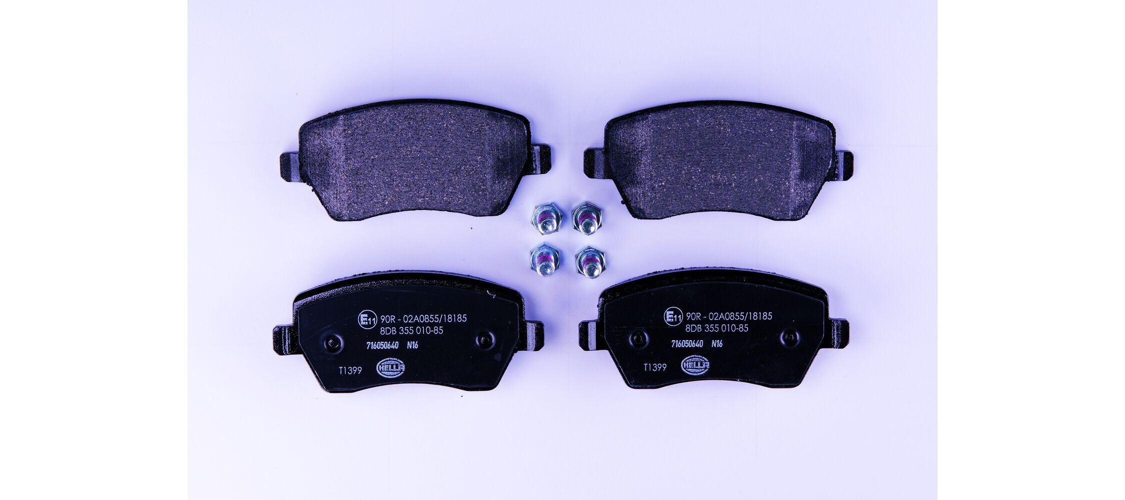 HELLA Bromsbelägg 8DB 355 010-851 8DB 355 010-851 HELLA bromsbeläggsats Renault KADJAR