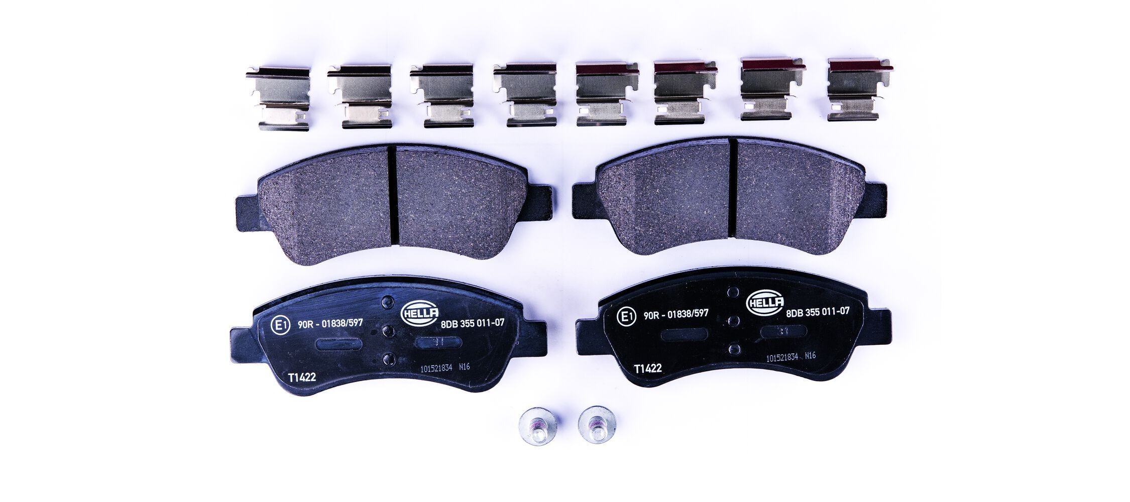 HELLA Kit pastiglie freni 8DB 355 011-071 8DB 355 011-071 costo Pastiglie dei freni HELLA PEUGEOT 208