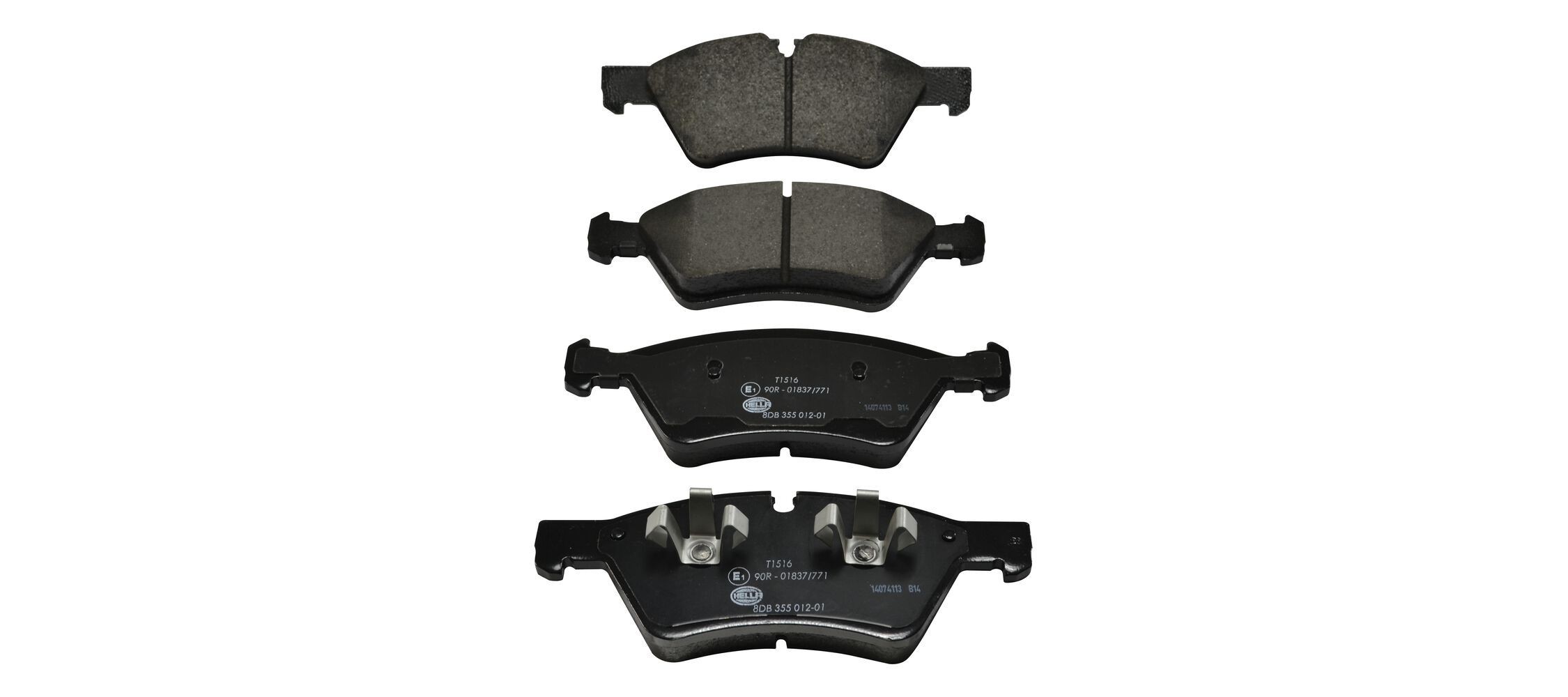 HELLA Brzdové doštičky/platničky 8DB 355 012-011 Platničky HELLA T2 8DB 355 012-011 lacné