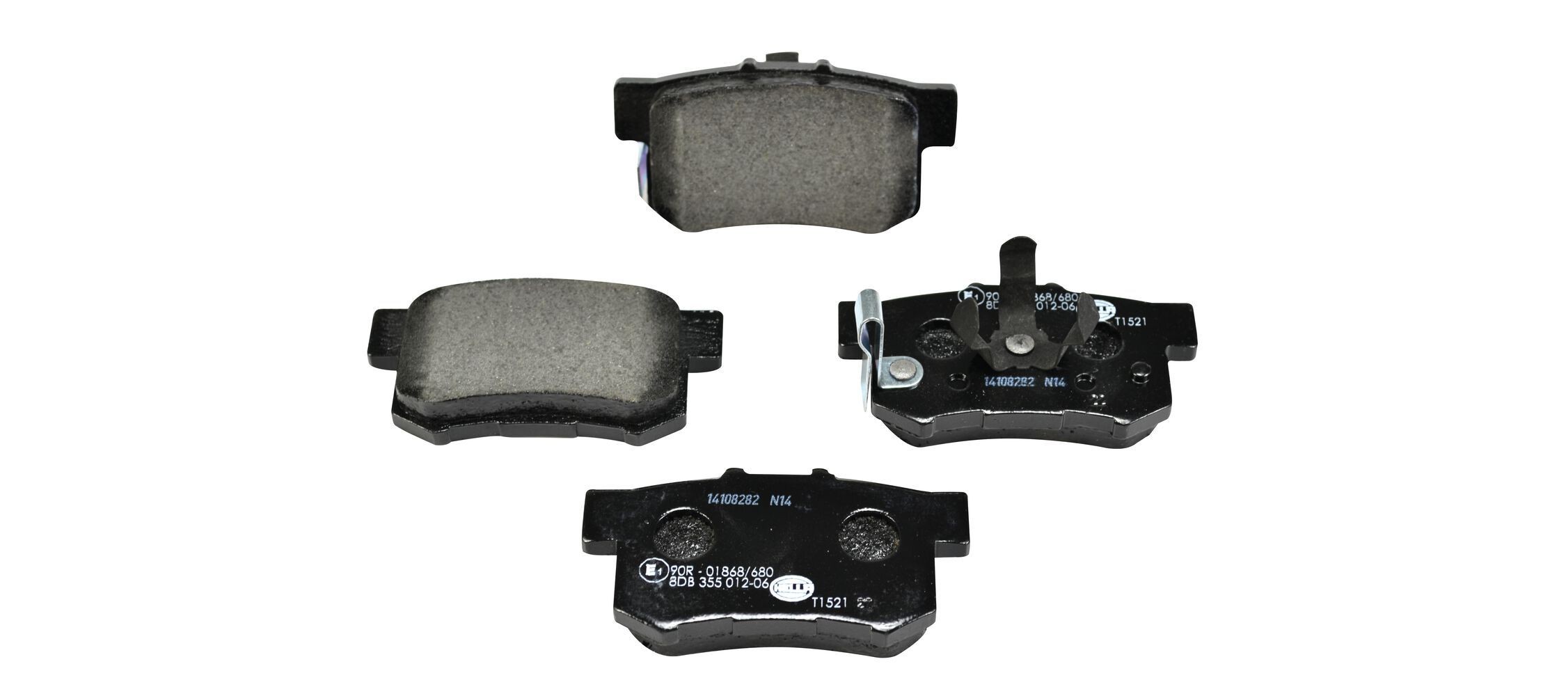 HELLA Plaquettes de frein 8DB 355 012-061 Honda CIVIC Plaquettes de frein HELLA 8DB 355 012-061