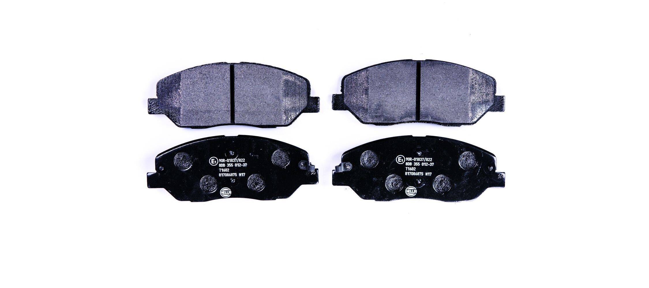 HELLA Brzdové doštičky/platničky 8DB 355 012-371 Športové brzdové doštičky HELLA ix55 8DB 355 012-371 lacné