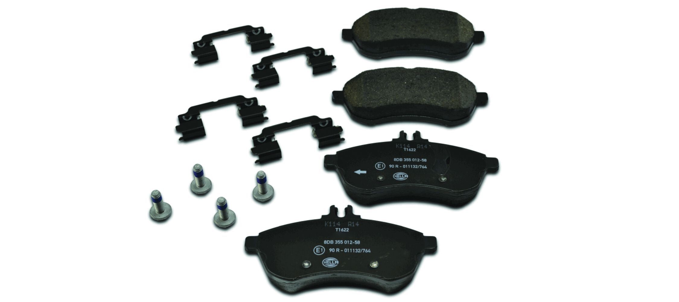 HELLA Bremseklodser 8DB 355 012-581 8DB 355 012-581 Bremseklods MERCEDES-BENZ SLS AMG HELLA