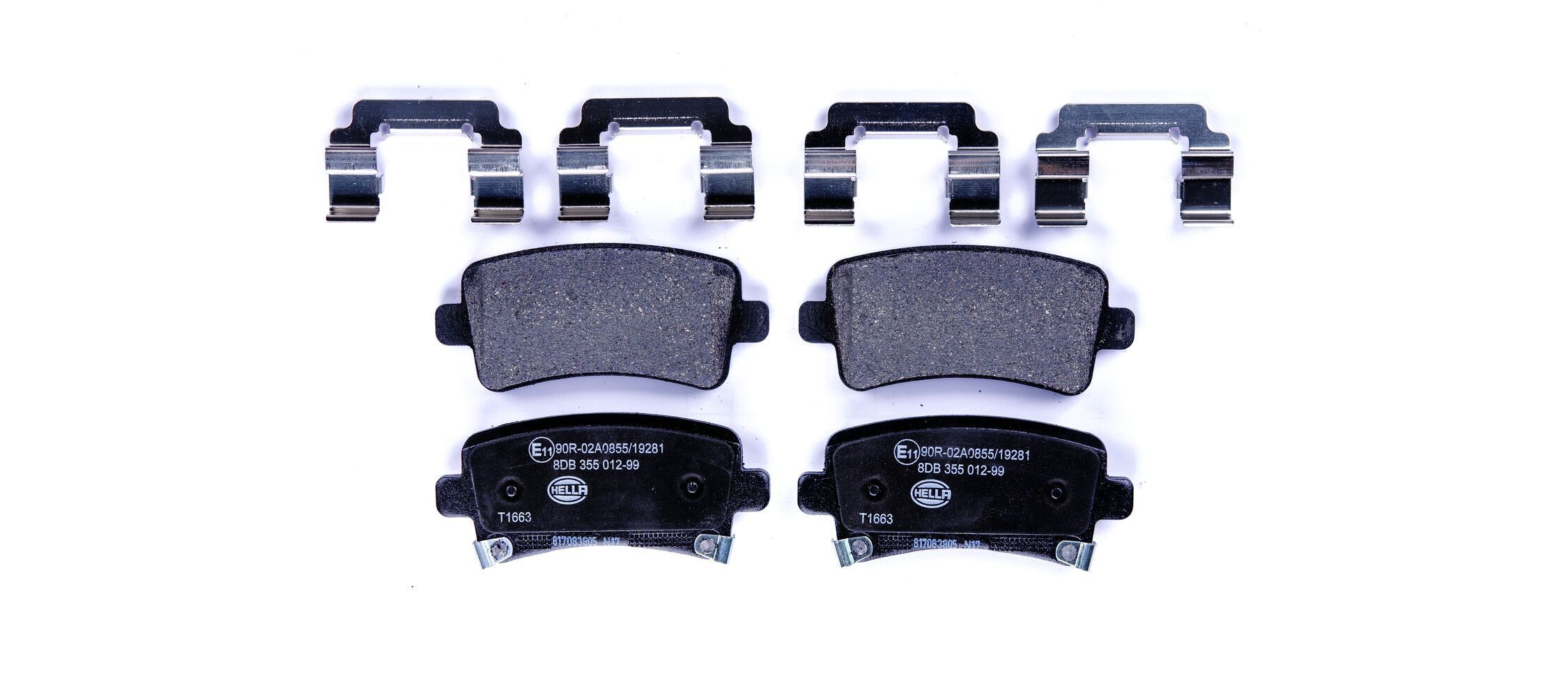 HELLA Pastilhas de travão 8DB 355 012-991 HELLA 8DB 355 012-991 Pastilhas de travão BUICK Regal V Sedan 2.0 AWD 262 cv 2017
