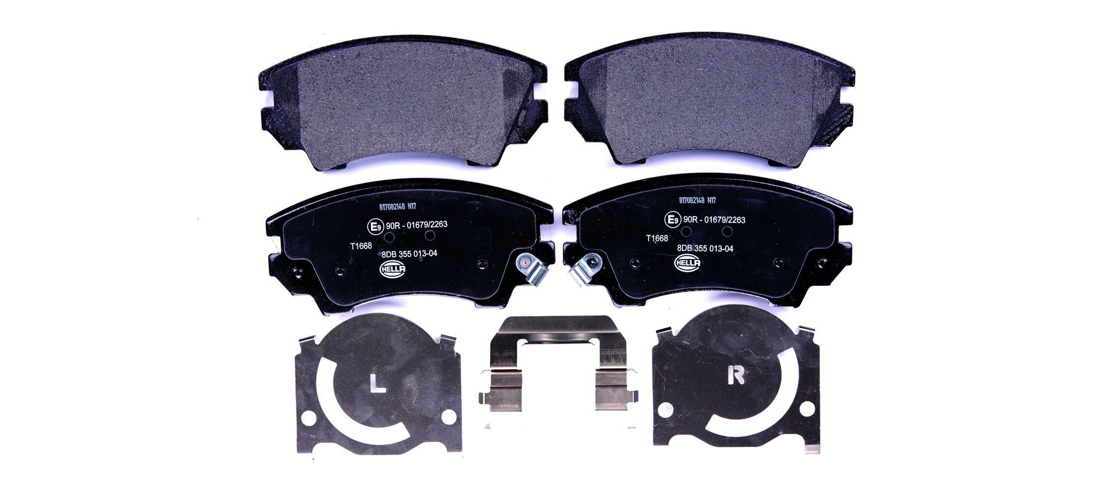 HELLA Brzdové doštičky/platničky 8DB 355 013-041 Športové brzdové doštičky HELLA KADETT 8DB 355 013-041 lacné