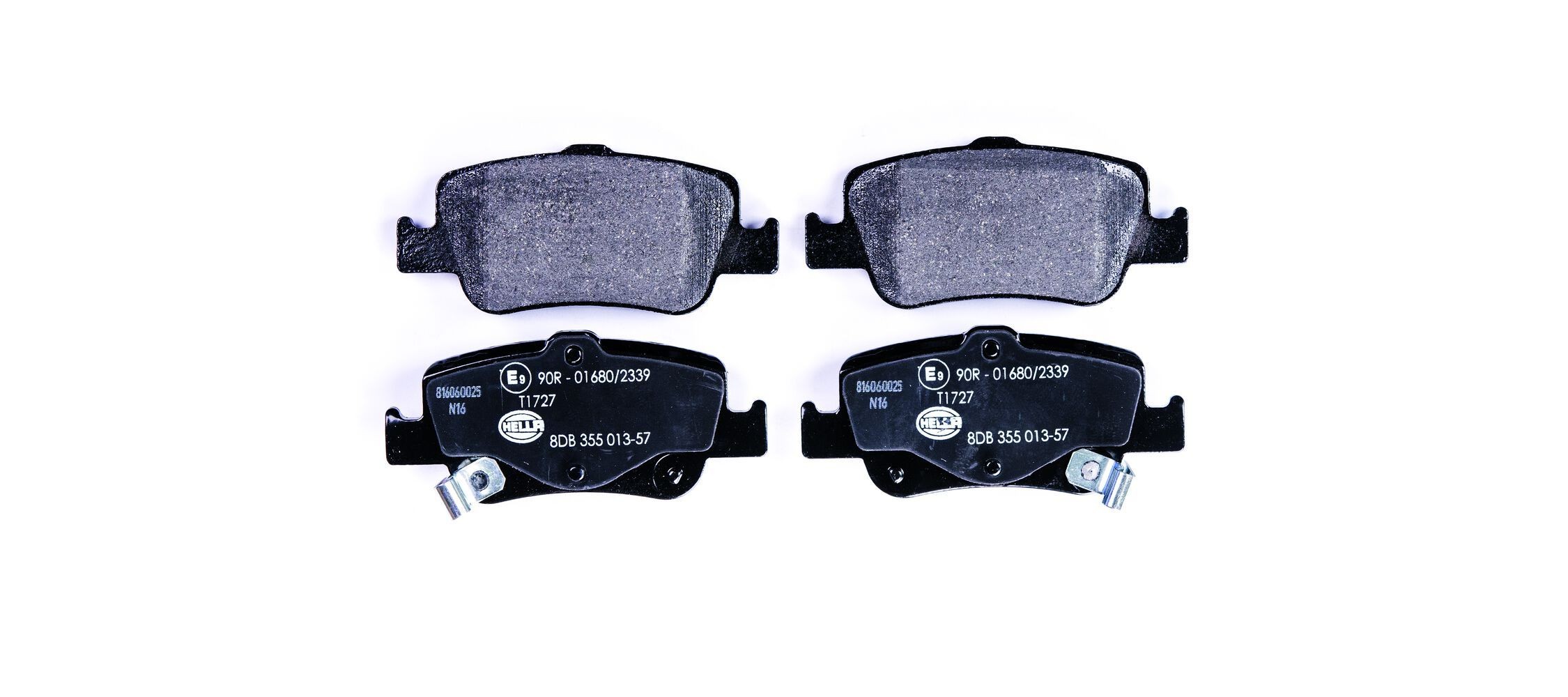 HELLA Brake pad set 8DB 355 013-571 TOYOTA RAV4 HELLA brake pads 8DB355013571