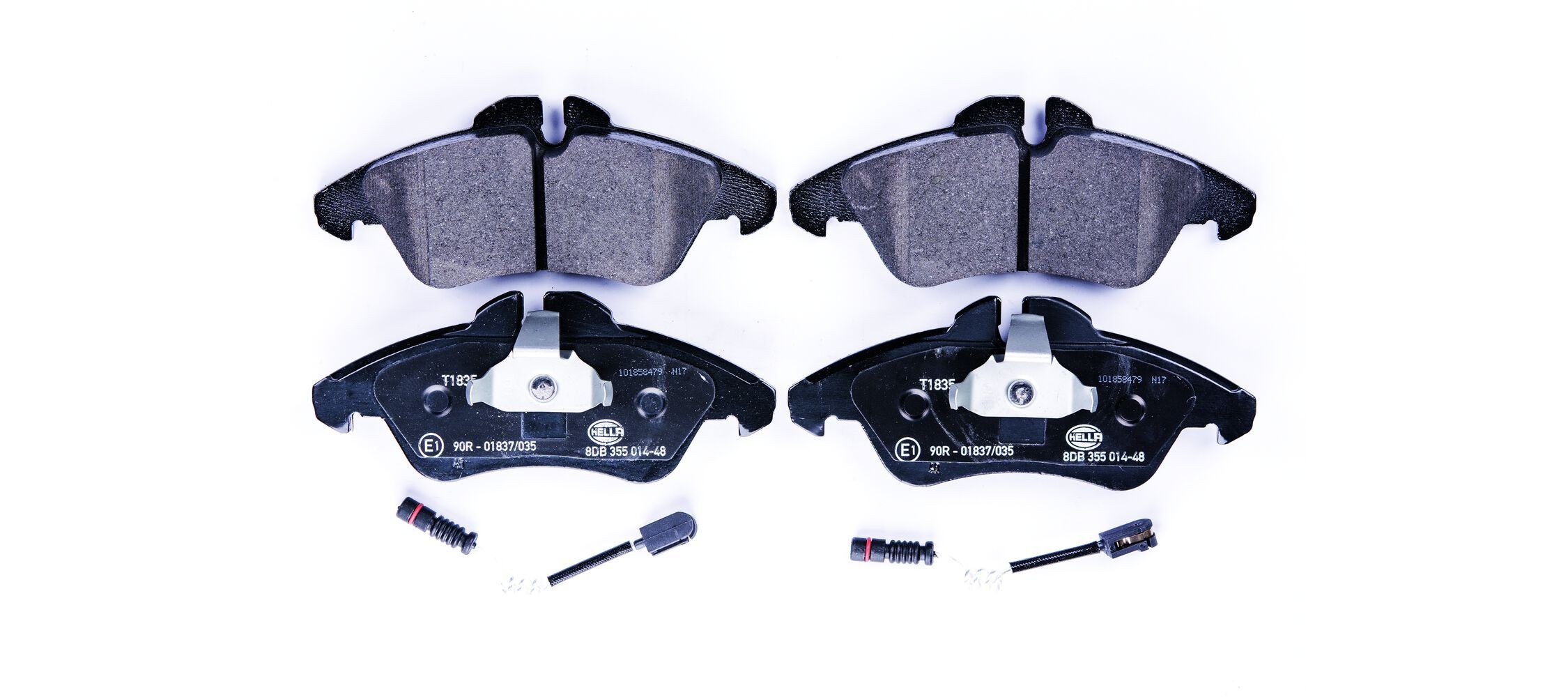 HELLA Pastilhas de travão 8DB 355 014-481 HELLA 8DB 355 014-481 originais Pastilhas de travão VW LT 46 Camião de plataforma custo