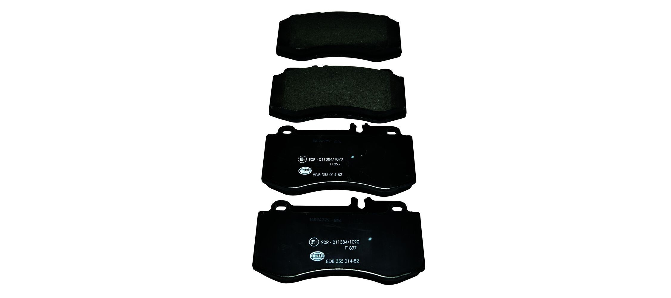 HELLA Brzdové doštičky/platničky 8DB 355 014-821 Brzdové platničky HELLA Mercedes-Benz T2 8DB 355 014-821