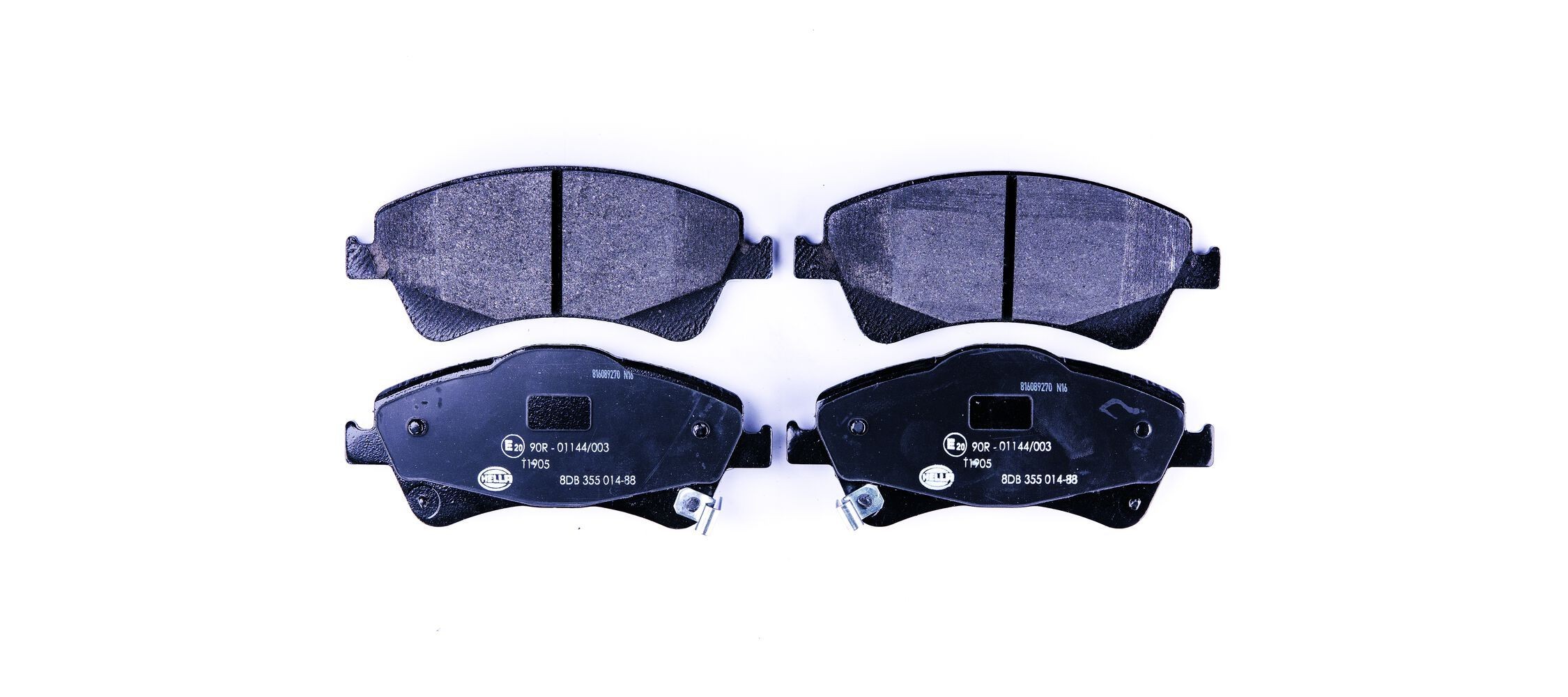 HELLA Bremsbeläge 8DB 355 014-881 8DB 355 014-881 HELLA TOYOTA Bremsbeläge hinten und vorne