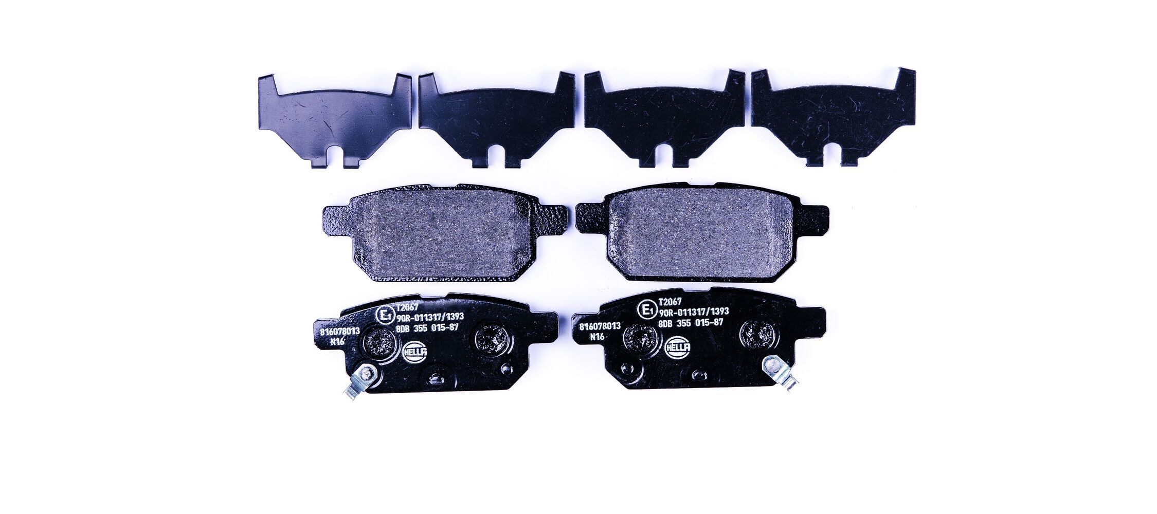 HELLA Bremseklosser 8DB 355 015-871 HELLA 8DB355015-871 Bremsebelegg Toyota GT 86 originale