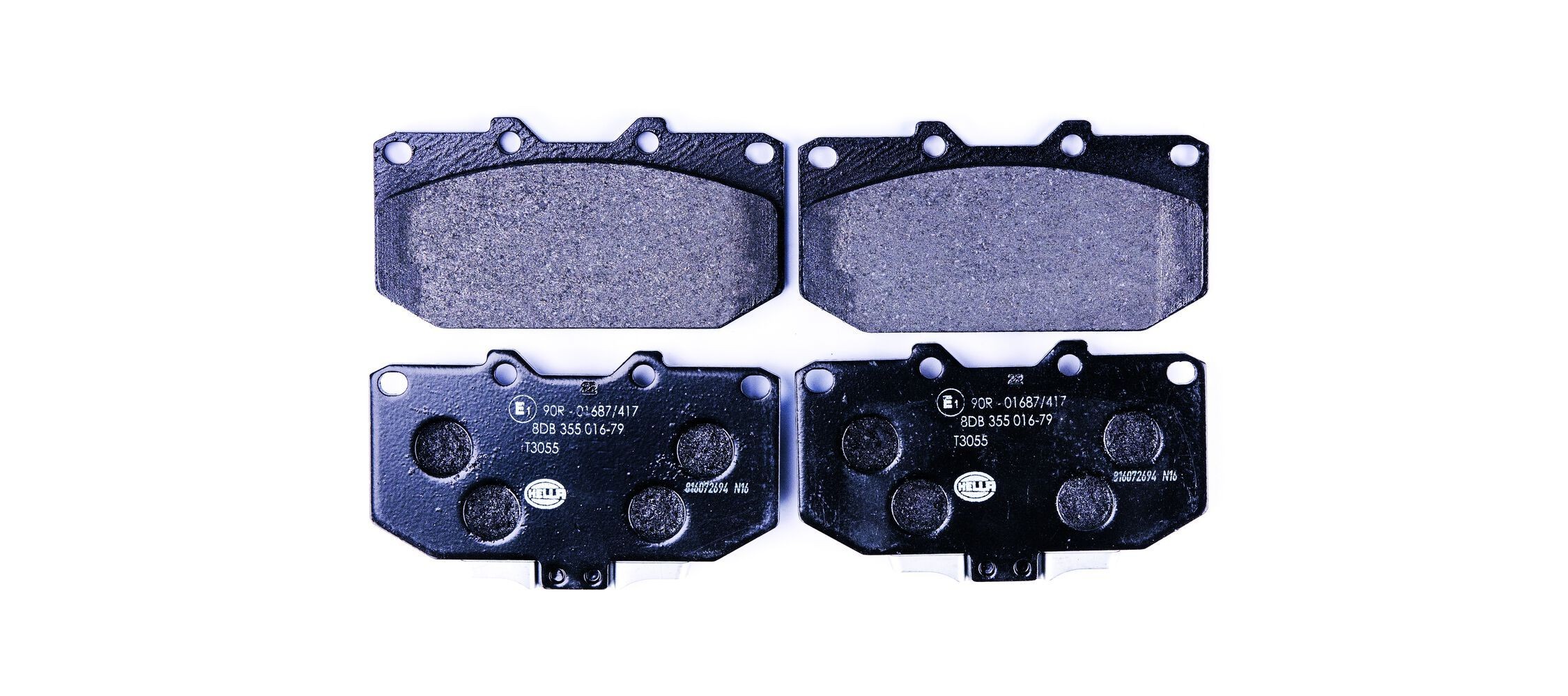 HELLA Bremseklodser 8DB 355 016-791 8DB 355 016-791 Sports bremseklodser NISSAN LEAF HELLA