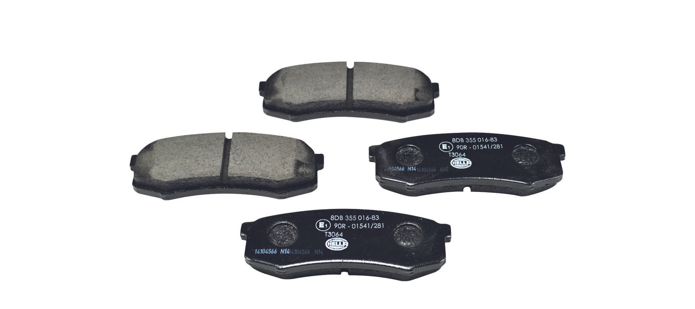 HELLA Brake pad set 8DB 355 016-831 8DB 355 016-831 HELLA brake pads for TOYOTA RAV4
