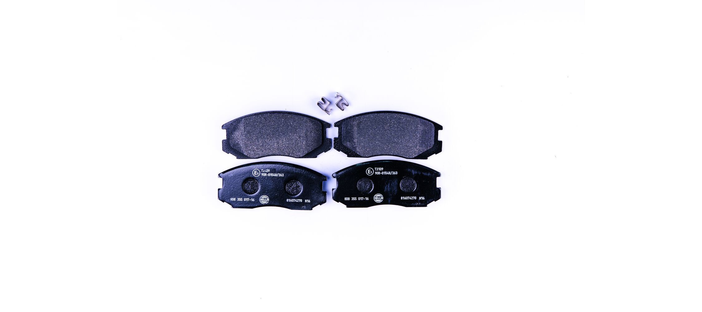 Bromsbelägg HELLA 8DB 355 017-161 HELLA 8DB 355 017-161 Bromsklossar keramiska Toyota RUSH 2009