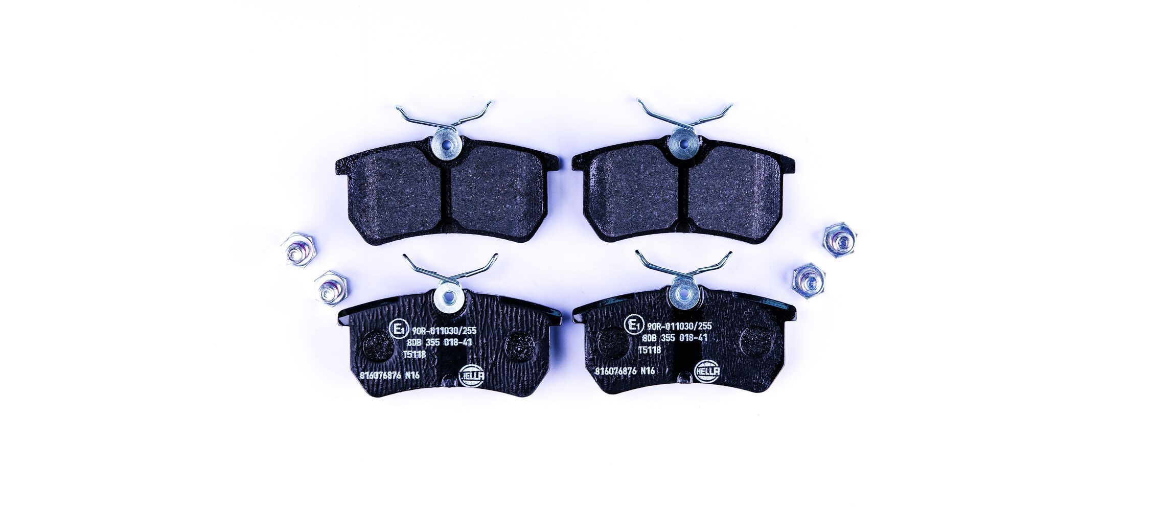 HELLA Τακάκια φρένων 8DB 355 018-411 Τακάκια φρένων HELLA Ford TRANSIT 8DB 355 018-411