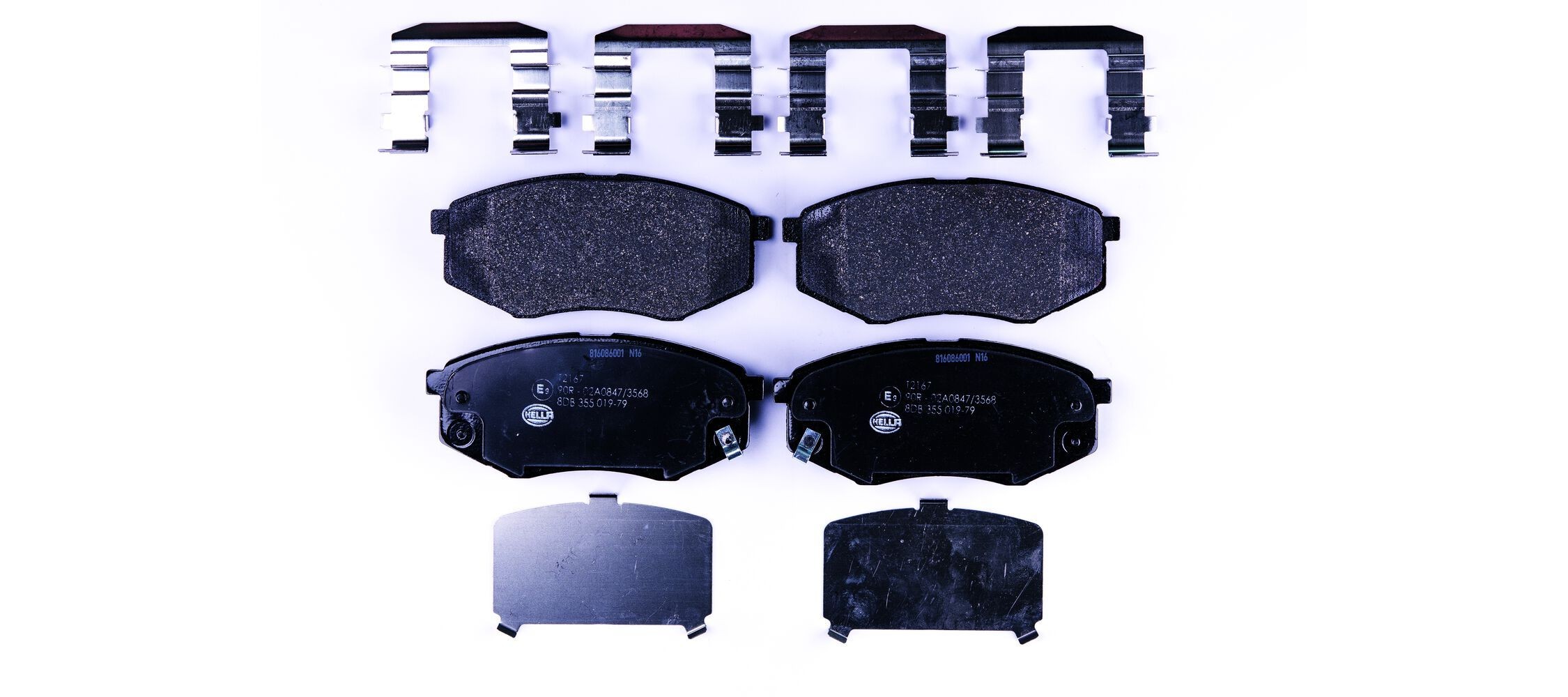 HELLA Brzdové doštičky/platničky 8DB 355 019-791 8DB 355 019-791 Športové brzdové doštičky HELLA HYUNDAI ix55