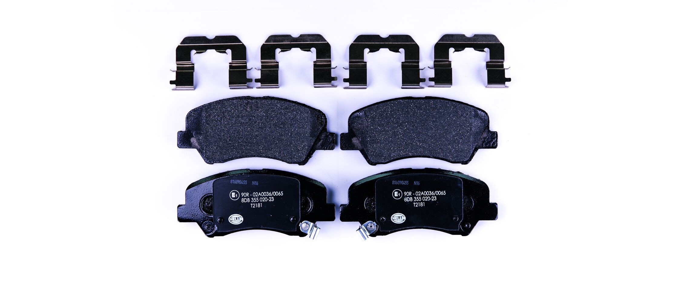 HELLA Brzdové doštičky/platničky 8DB 355 020-231 8DB 355 020-231 Brzdové obloženie KIA CARENS HELLA