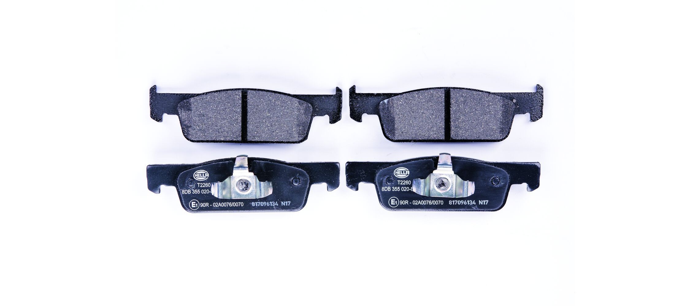 HELLA Bremsbeläge 8DB 355 020-801 8DB 355 020-801 Bremsbeläge HELLA RENAULT KADJAR
