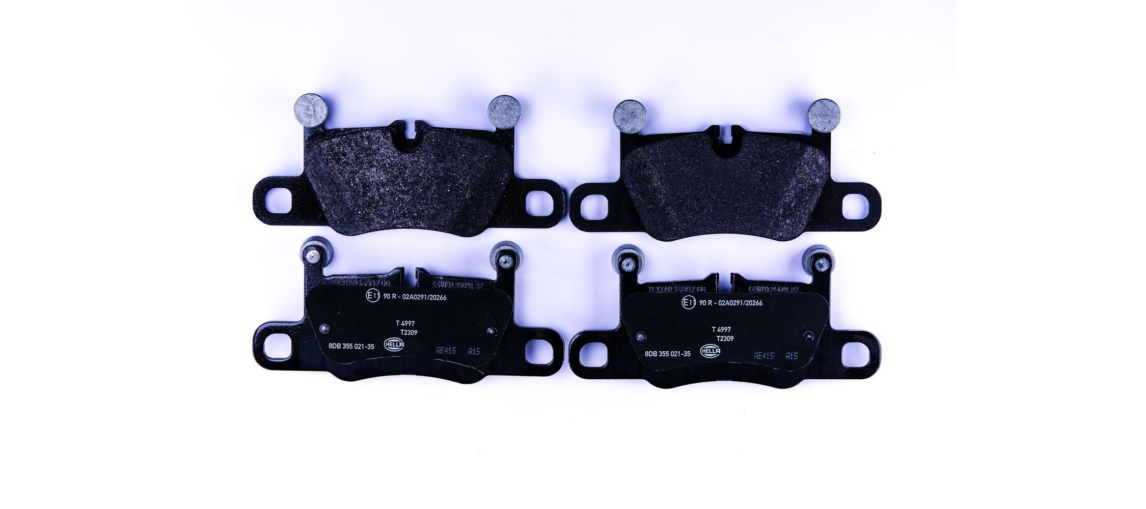 HELLA Brzdové doštičky/platničky 8DB 355 021-351 Športové brzdové doštičky HELLA Porsche CAYMAN 8DB 355 021-351