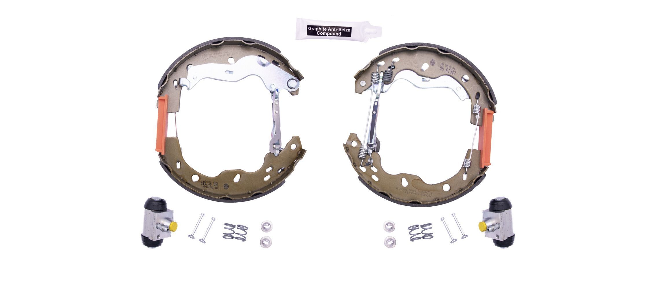 HELLA Bremsesett, trommebremse 8DB 355 022-941 8DB 355 022-941 Shoe Kit Pro Bremsesett, trommebremse SUZUKI IGNIS HELLA