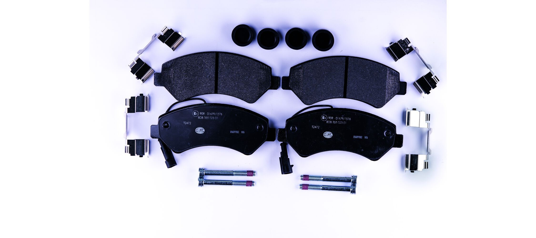 HELLA Brzdové doštičky/platničky 8DB 355 023-011 Brzdové doštičky HELLA Citroën C2 8DB 355 023-011