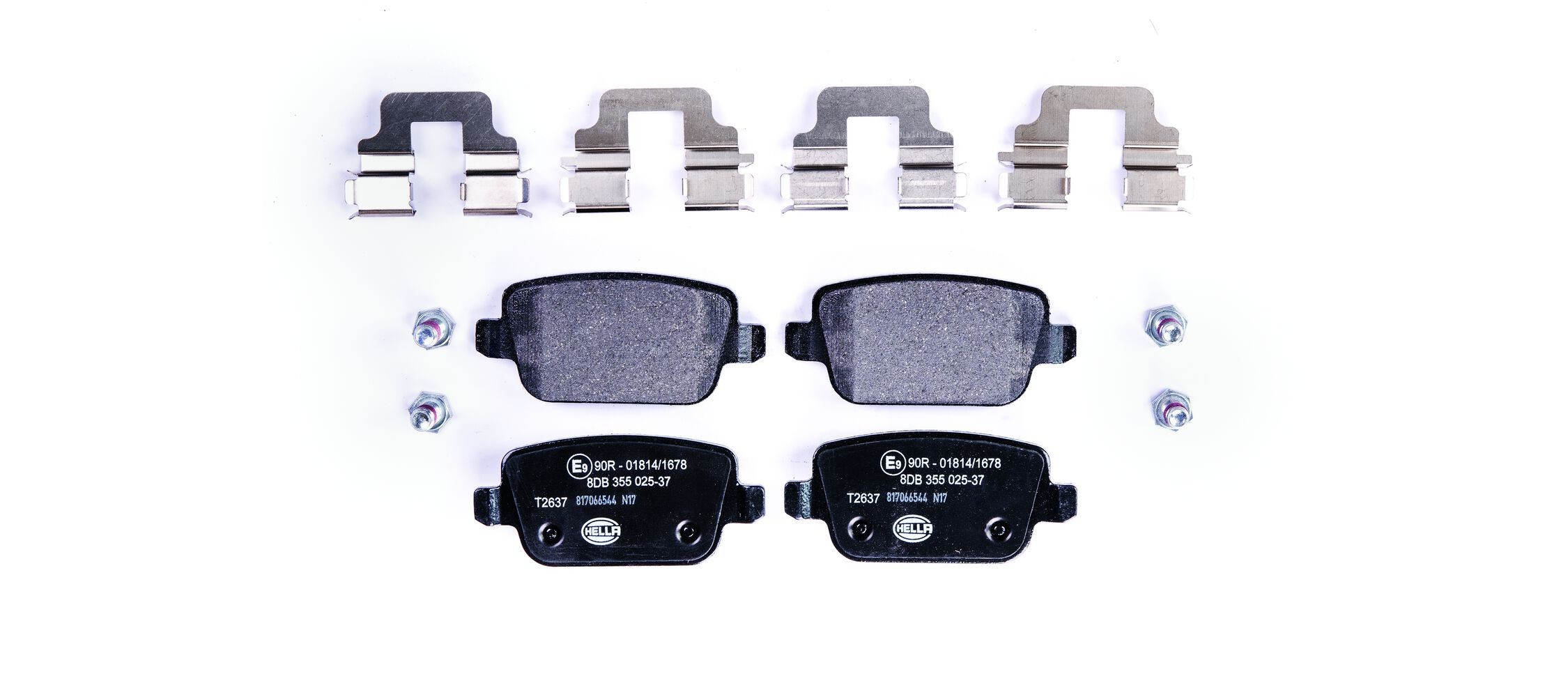HELLA Brzdové doštičky/platničky 8DB 355 025-371 8DB 355 025-371 HELLA Platničky Dacia lacné