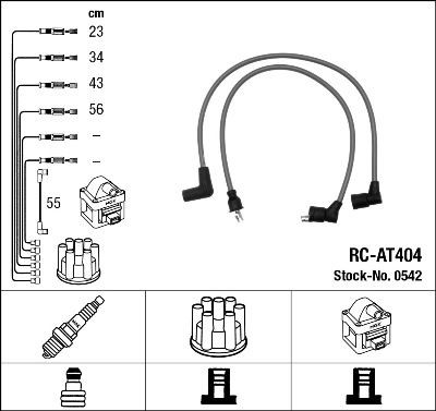 NGK Ignition Cable Kit 0542 NGK 0542 genuine Honda ACCORD spark plug leads price
