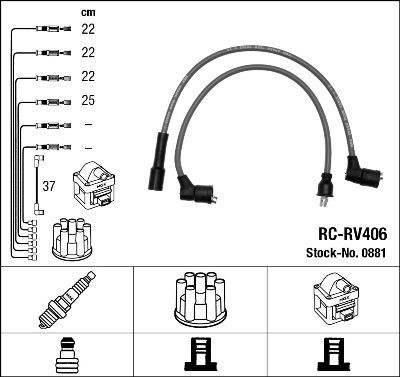 NGK Kit cavi candele 0881 NGK 0881 Cavi candele Land Rover Discovery 3 originale prezzo