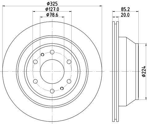 HELLA Δισκόπλακα 8DD 355 122-311 Αγωνιστικές δισκόπλακες HELLA 9-7X 8DD 355 122-311 φθηνά
