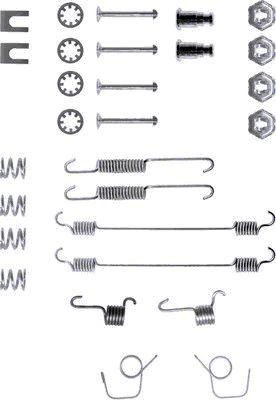 HELLA Kit accessori, Ganasce freno 8DZ 355 200-021 8DZ 355 200-021 costo Kit di accessori per ganasce freno HELLA RENAULT ZOE