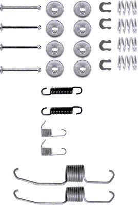 HELLA Piederumu komplekts, Bremžu loki 8DZ 355 200-041 HELLA 8DZ 355 200-041 Piederumu komplekts bremžu loki Toyota Avensis Verso M2 lēti