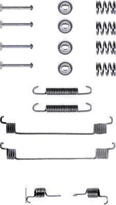 HELLA Kit d'accessoires, mâchoire de frein 8DZ 355 200-101 Kit d'accessoires frein de stationnement HELLA TRANSIT CONNECT 8DZ 355 200-101 pas cher