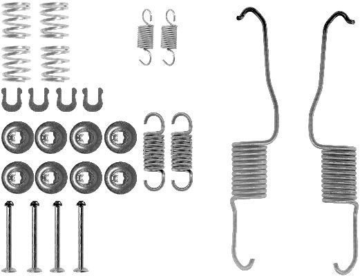 Tilbehørsett, bremsesko HELLA 8DZ 355 200-161 HELLA 8DZ 355 200-161 Tilbehørsett bremsesko TOYOTA COROLLA 2023