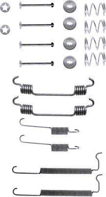 HELLA Accessory Kit, brake shoes 8DZ 355 200-251 price Daewoo KLAN Brake shoe fitting kit 8DZ 355 200-251 HELLA