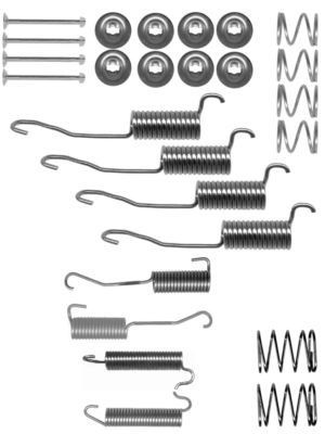 HELLA Kit accessori, Ganasce freno 8DZ 355 200-501 8DZ 355 200-501 costo Kit di accessori per ganasce freno ALFA ROMEO ALFETTA HELLA