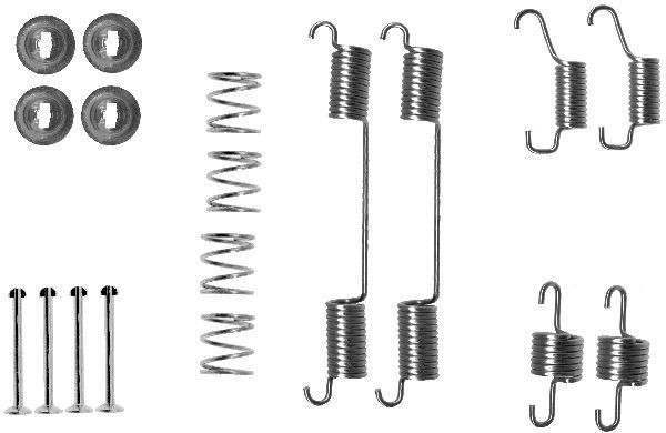 HELLA Lisakomplekt, Piduriklotsid 8DZ 355 200-711 HELLA 8DZ 355 200-711 originaal Lisakomplekt piduriklotsid Land Rover Discovery 1 hind