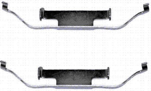 HELLA Tillbehörssats, bromssadel 8DZ 355 201-141 MAZDA renoveringssats bromsok HELLA 8DZ 355 201-141