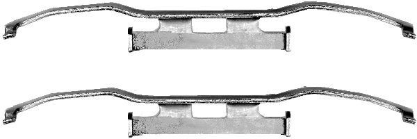 HELLA Tillbehörssats, bromssadel 8DZ 355 201-261 HELLA 8DZ 355 201-261 Glidbult bromsok DODGE Sprinter 2500 Flak/Chassi