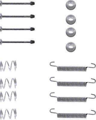 HELLA Tilbehørsett, håndbremsesko 8DZ 355 201-731 8DZ 355 201-731 Tilbehørsett bremsesko OPEL MOVANO HELLA