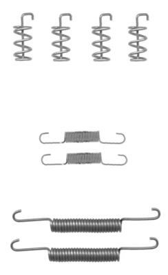 HELLA Tarvikesarja, seisontajarru 8DZ 355 201-851 HELLA 8DZ 355 201-851 VOLVO V70 III Van / Farmari (135) tarvikesarja jarrukengät hinta