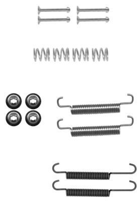 HELLA Monteringssats för bromsbackar (parkeringsbroms) 8DZ 355 202-031 8DZ 355 202-031 HELLA monteringssats bromsbackar Chevy CRUZE