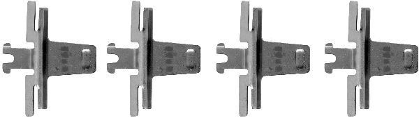 HELLA Accessoireset, schijfremblok 8DZ 355 202-151 8DZ 355 202-151 Accessoireset, schijfremblok CHEVROLET SPARK HELLA