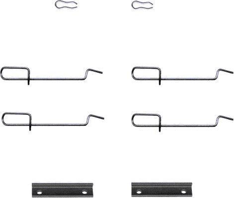 HELLA Lisakomplekt, ketaspiduriklotsid 8DZ 355 202-341 HELLA 8DZ 355 202-341 Lisakomplekt, ketaspiduriklotsid