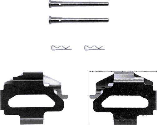 HELLA Kit accessori, pastiglia freno 8DZ 355 202-381 8DZ 355 202-381 Kit accessori, pastiglia freno PEUGEOT 3008 HELLA costo