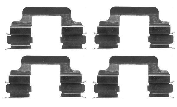 HELLA Kit de acessórios, pastilhas de travão 8DZ 355 203-081 HELLA 8DZ355203-081 Kit de acessórios, pastilhas de travão A4 B8 Avant preço