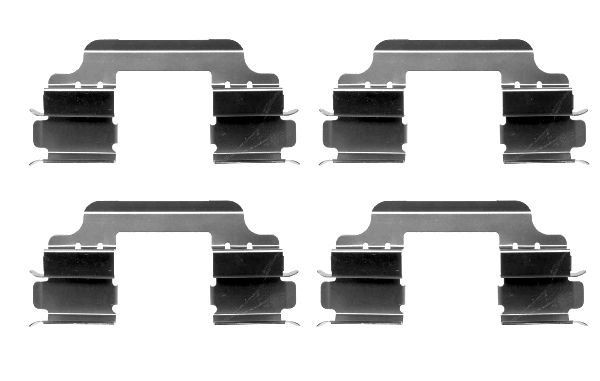 HELLA Kit accessori, pastiglia freno 8DZ 355 203-141 HELLA 8DZ 355 203-141 Kit accessori, pastiglia freno Renault Clio 3 Grandtour originale prezzo
