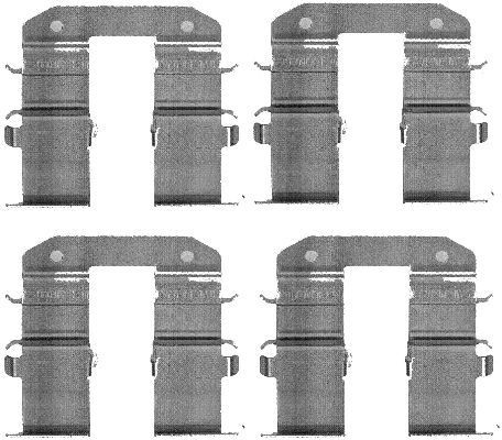 HELLA Monteringssats, bromsbelägg 8DZ 355 203-351 8DZ 355 203-351 HELLA monteringssats, bromsbelägg VOLVO 440 K