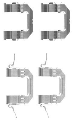 HELLA Monteringssats, bromsbelägg 8DZ 355 203-741 8DZ 355 203-741 HELLA monteringssats, bromsbelägg NISSAN PICK UP
