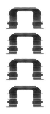 HELLA Kit de acessórios, pastilhas de travão 8DZ 355 203-951 HELLA 8DZ 355 203-951 Kit de acessórios, pastilhas de travão Lacetti Hatchback originais preço