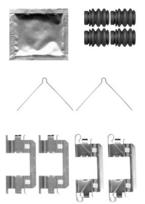 HELLA Σετ βοηθ. εξαρτημάτων, τακάκια φρένων 8DZ 355 204-341 8DZ 355 204-341 Σετ βοηθ. εξαρτημάτων, τακάκια φρένων HONDA CONCERTO HELLA